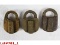 Railroad Brass Signal Locks NO Keys(3)