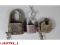 Railroad Brass Padlocks NO Keys(3)