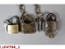 Railroad Brass Padlocks w/ Keys(3)