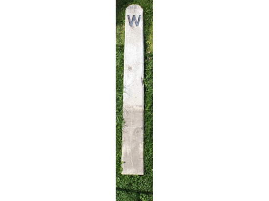 "W" Railroad Marker