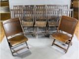 Wood Folding Chairs (12)