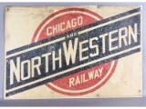 C & NW Railway Logo Sign