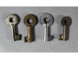 Railroad Switch Keys (4)