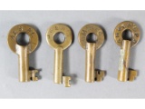 Railroad Switch Keys (4)