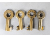 Railroad Switch Keys (4)