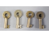 Railroad Switch Keys (4)