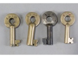 Railroad Switch Keys (4)