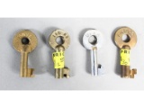 Railroad Switch Keys (4)