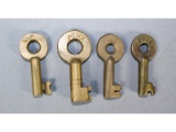 Railroad Switch Keys (4)