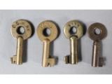 Railroad Switch Keys (4)