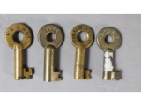 Railroad Switch Keys (4)