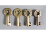 Railroad Switch Keys (4)