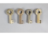 Railroad Switch Keys (4)