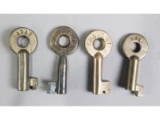 Railroad Switch Keys (4)