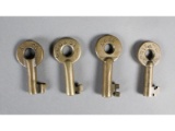 Railroad Switch Keys (4)