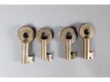 Railroad Switch Keys (4)