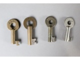 Railroad Switch Keys (4)