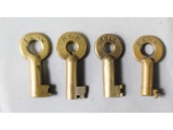 Railroad Switch Keys (4)