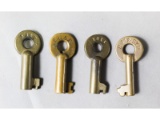 Railroad Switch Keys (4)