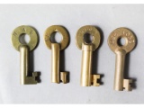 Railroad Switch Keys (4)