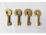 Railroad Switch Keys (4)