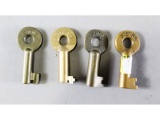 Railroad Switch Keys (4)