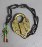 B & O RR Switch Lock & Key
