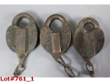 Railroad Switch Locks w/o Keys (3)