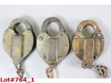 Railroad Switch Locks w/o Keys (3)