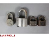 Railroad Steel Padlocks NO Keys(4)