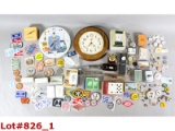 Railroad Playing Cards, Clocks & Watches, Etc