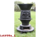 Train Caboose Cast Iron Potbelly Stove