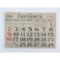 1916 Vintage Wall Calendar