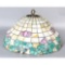 Antique Bell Shaped Leaded Stained Glass Shade