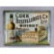 Vintage Tin Whisky Advertising Sign