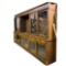Large Country Store Display Oak Cabinet