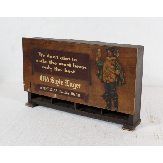 Old Style Lager Wood Display