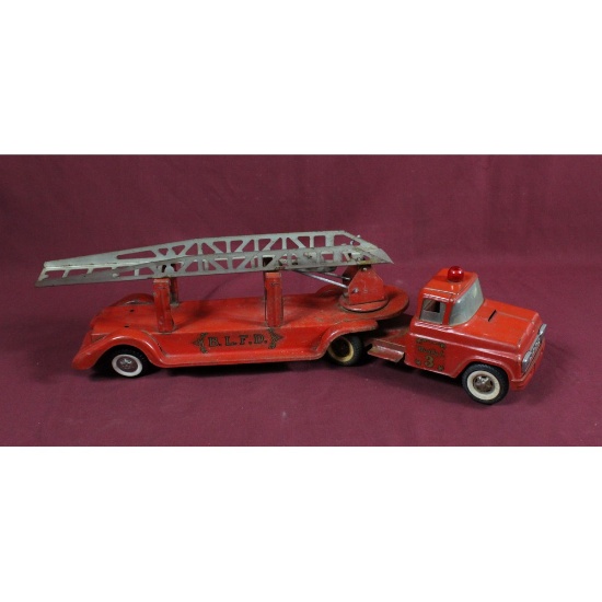 Vintage "Buddy L" Toy Ladder Fire Truck