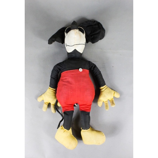 Vintage 1930's Mickey Mouse Cloth Doll