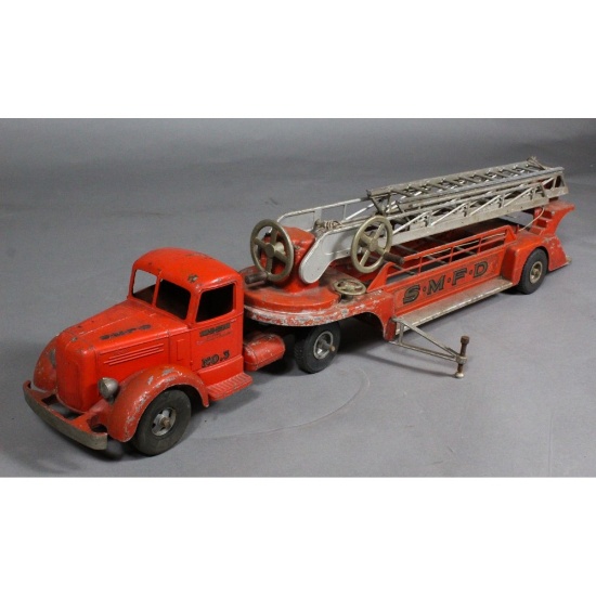 Smith Miller Hook and Ladder Toy Fire Truck