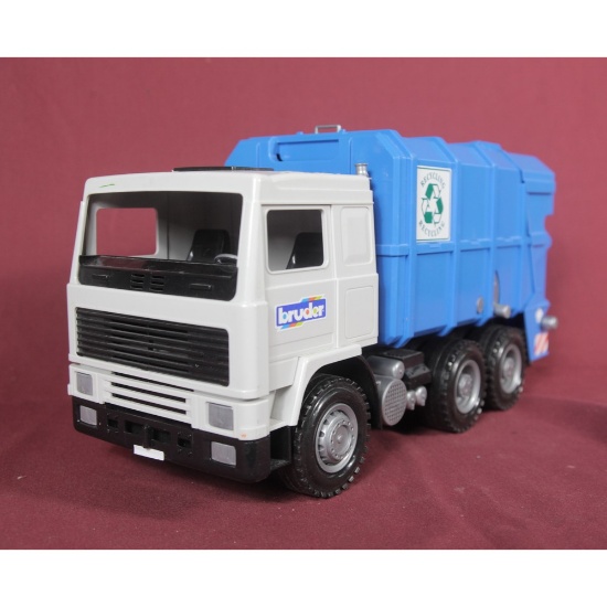 Vintage "Bruder" Garbage Recycling Plastic Truck