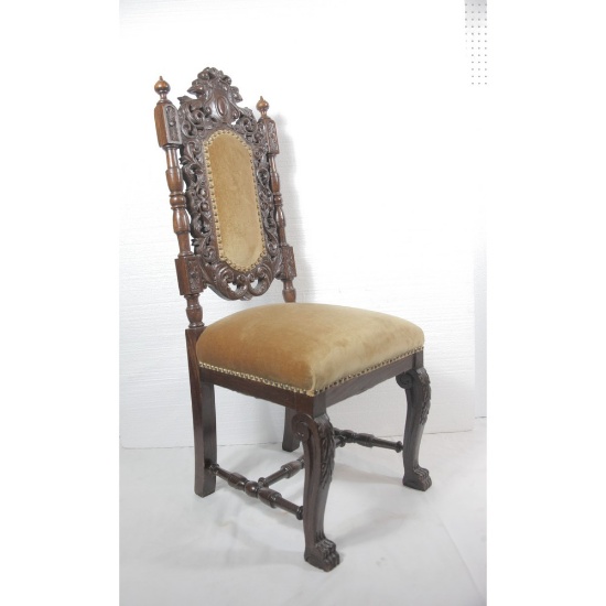 Victorian Heavily Carved Chair