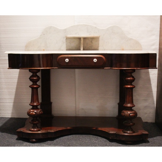 Victoria Marble Top Side Table