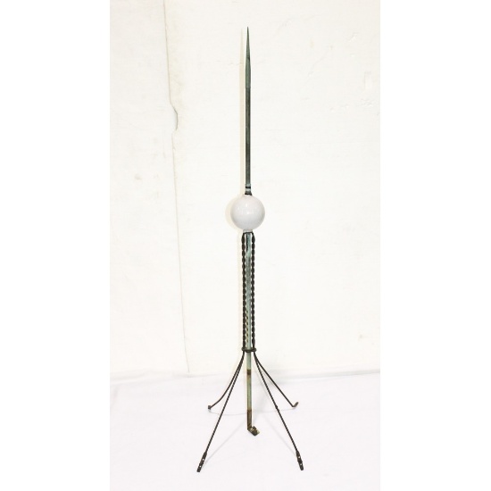 Weather Vane w/White Globe