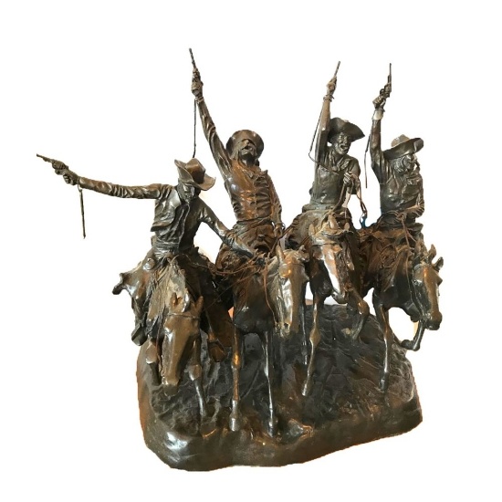 Frederic Remington Statue "Coming Through the Rye"