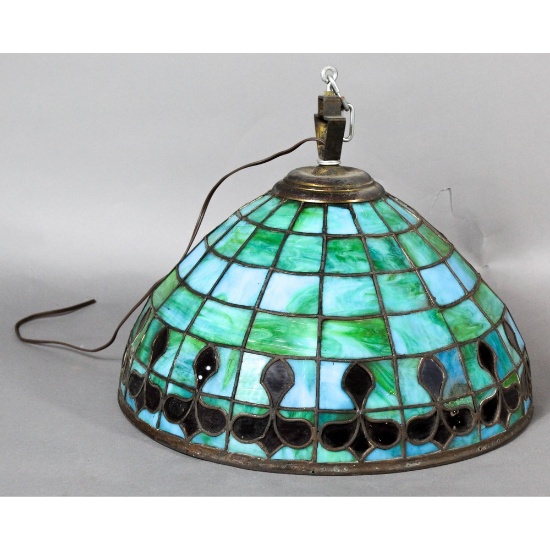 Antique Leaded Stained Glass Ceiling Shade