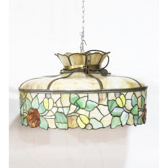 Antique Leaded Stained Glass Ceiling Shade