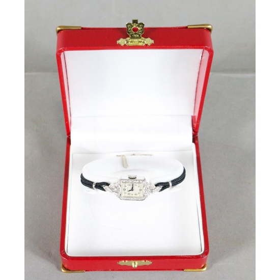 Diamond & Platinum Ladies Watch