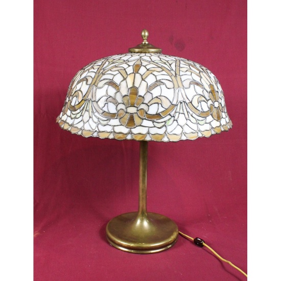 American Leaded Glass Table Lamp