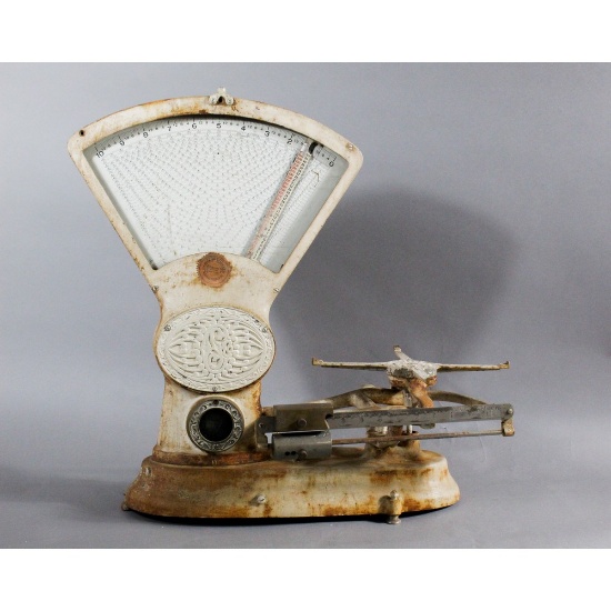 Large Antique Country Store Counter Scale